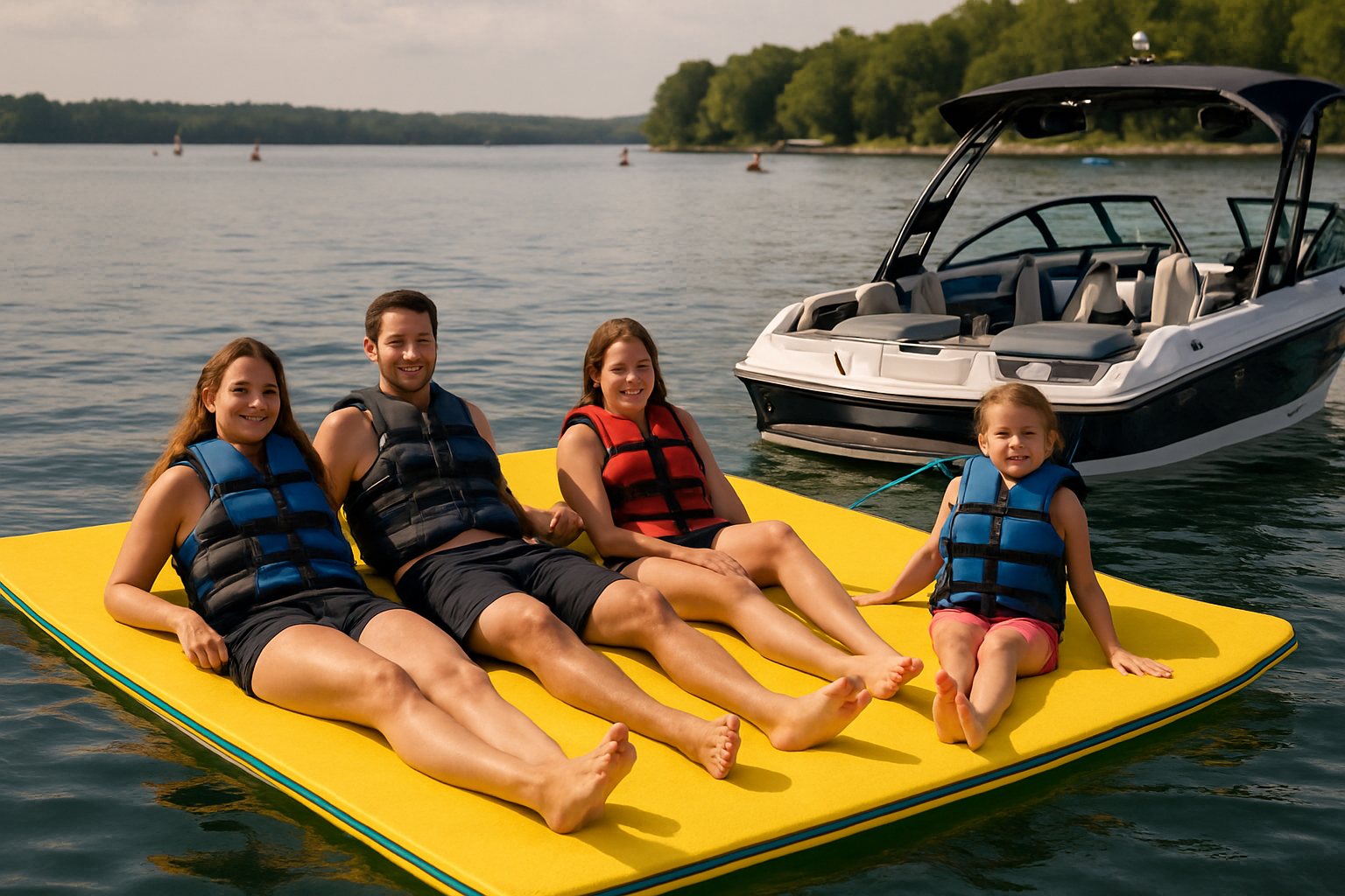 Floating Mat for Boat: Tying Off, Storage and Wake