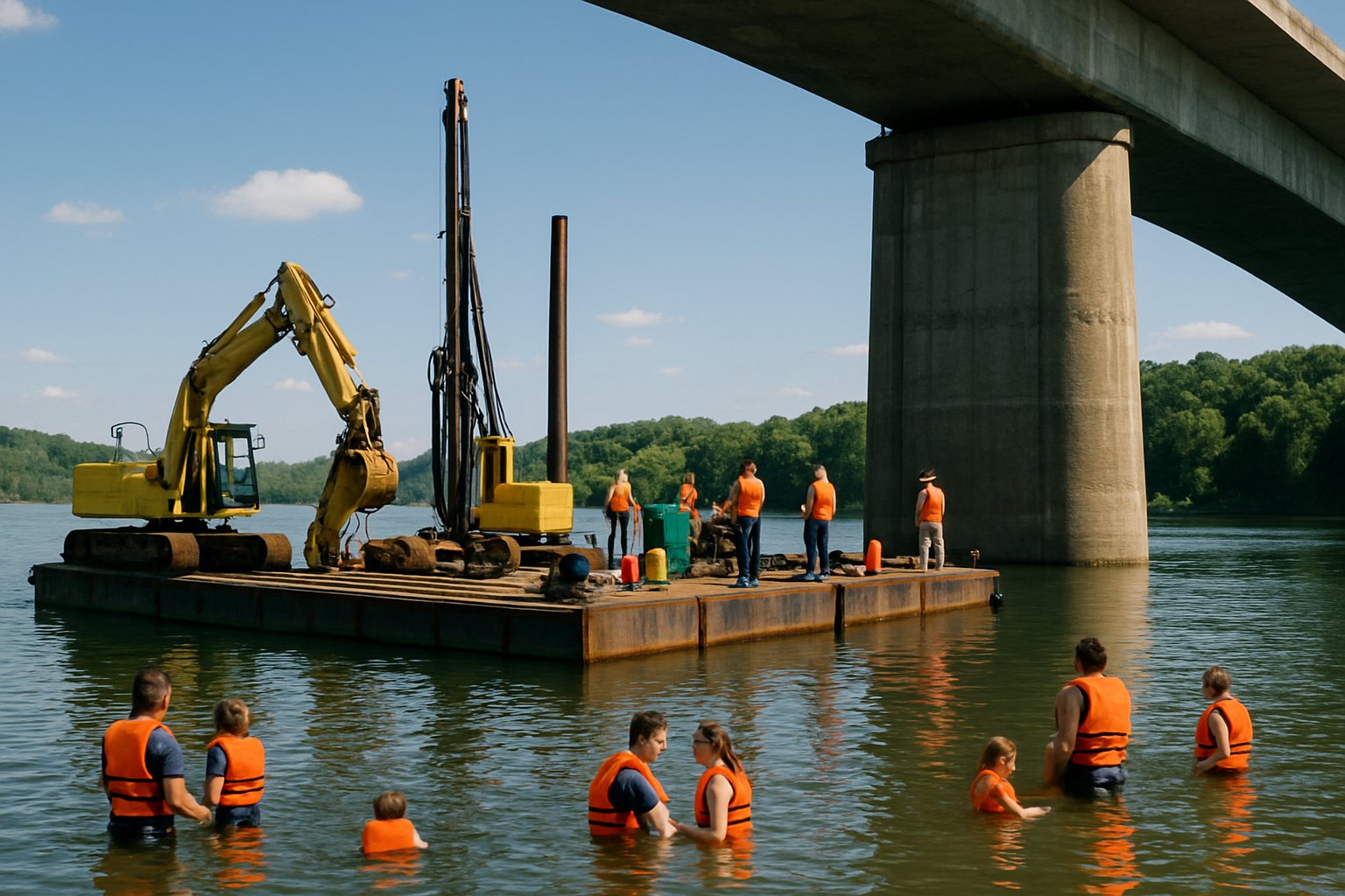 Heavy Duty Floating Platforms for Work Access