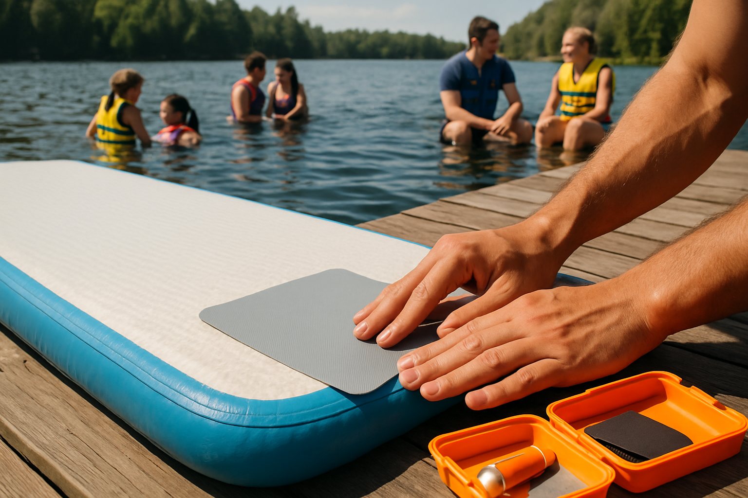 Inflatable Platform Repair: Find and Patch a Drop Stitch Leak