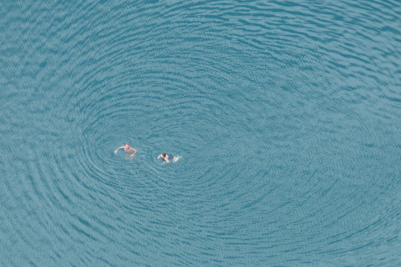Lake, sea, bathing, bled, wave, panorama, nature, swimming, people, water, blue, swim, summer, beautiful, splash, rest