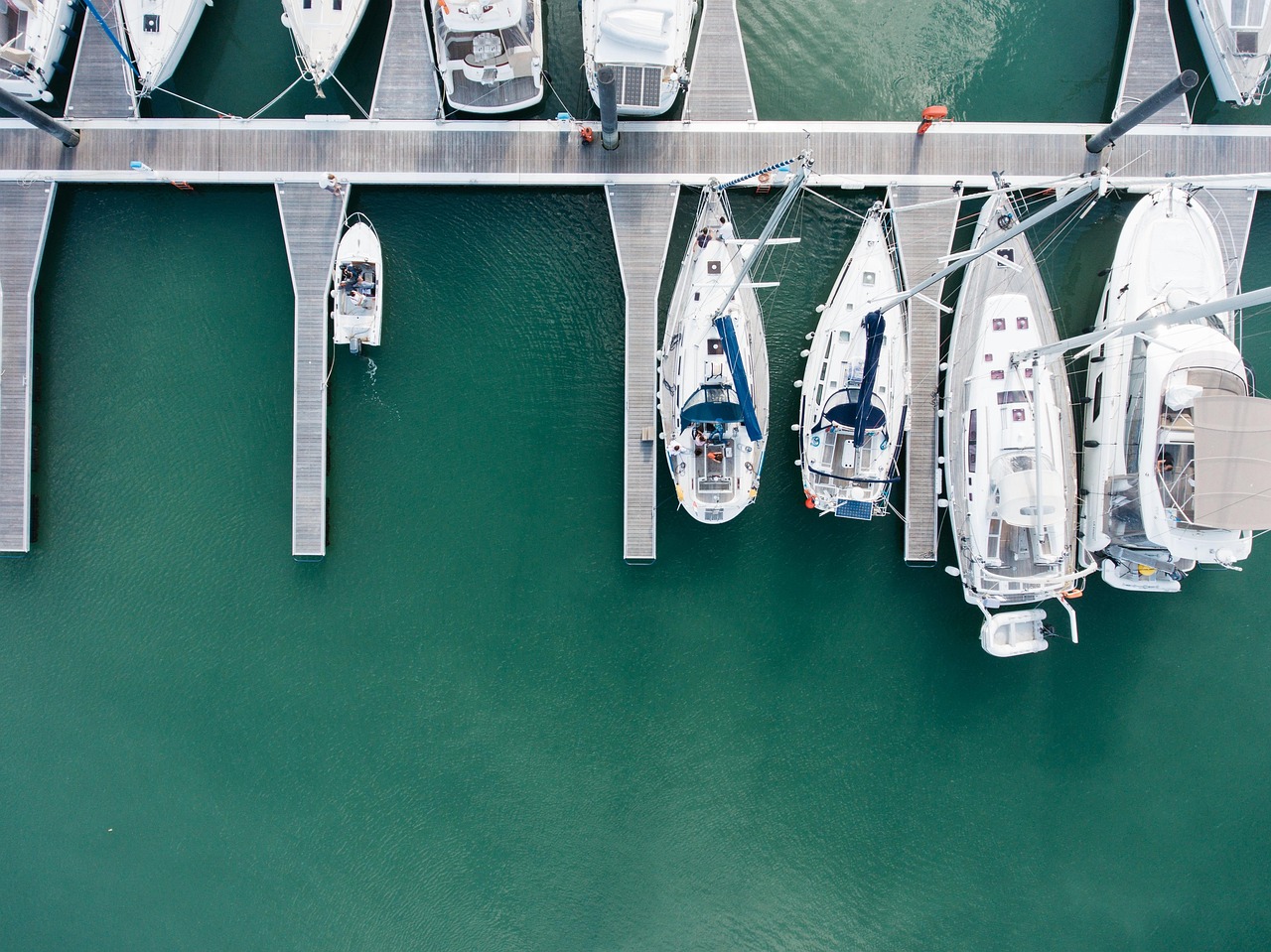 Anchored, yachts, dock, marina, luxury, yachting, wharf, boatyard, travel, vessels, water, boats, aerial view, nature, bird's eye view, drone photography, aerial photography