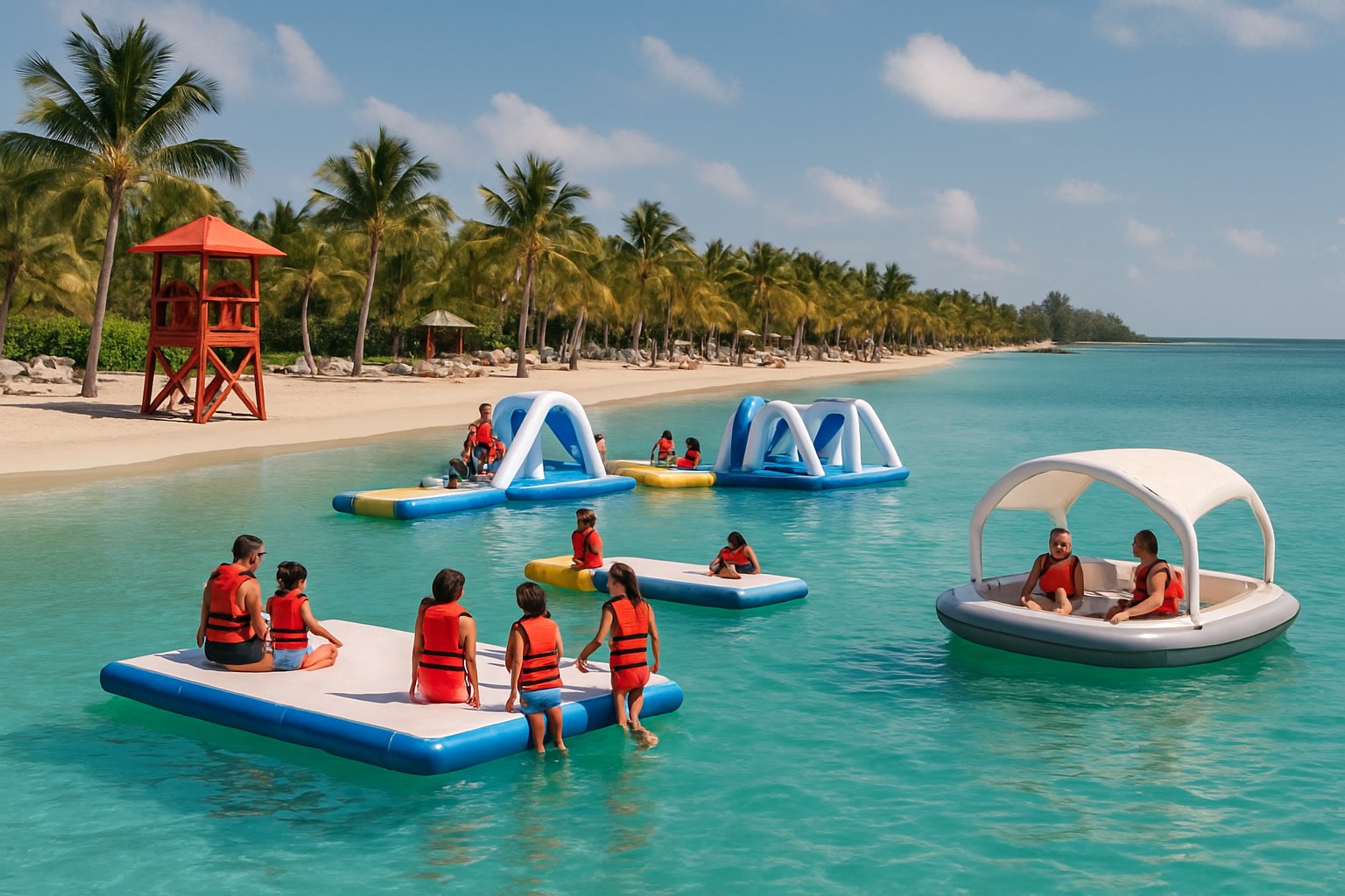 Commercial Inflatable Platforms for Resorts, Parks and Rentals