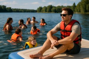 Inflatable Platform Water Safety: Boat, People, Rules